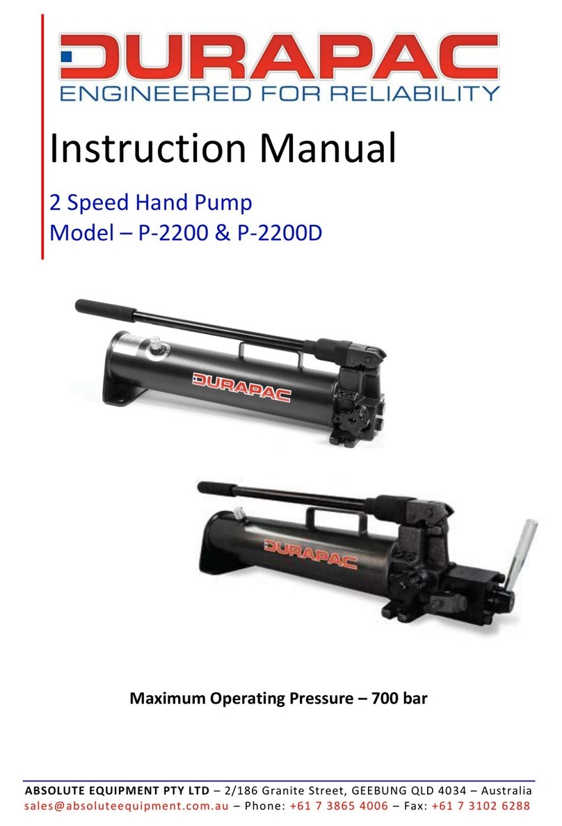 Durapac P-2200 instruction manual