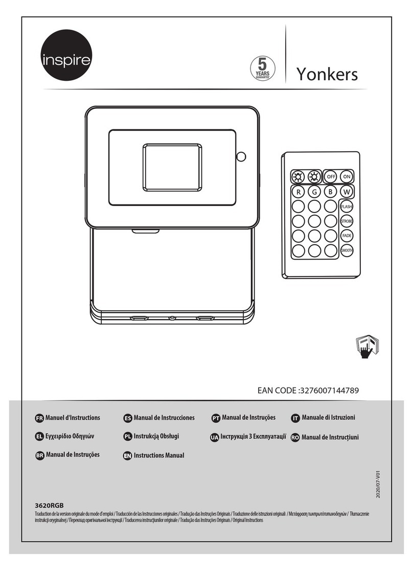 Inspire Yonkers 3620RGB instruction manual