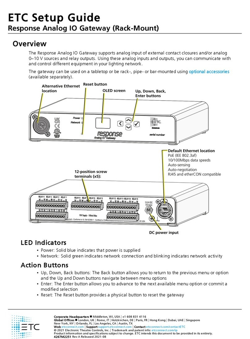 ETC Response Setup guide