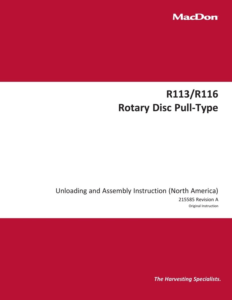 MacDon R113 Assembly instruction