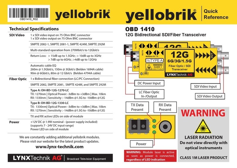 Yellobrik OBD 1410 quick reference
