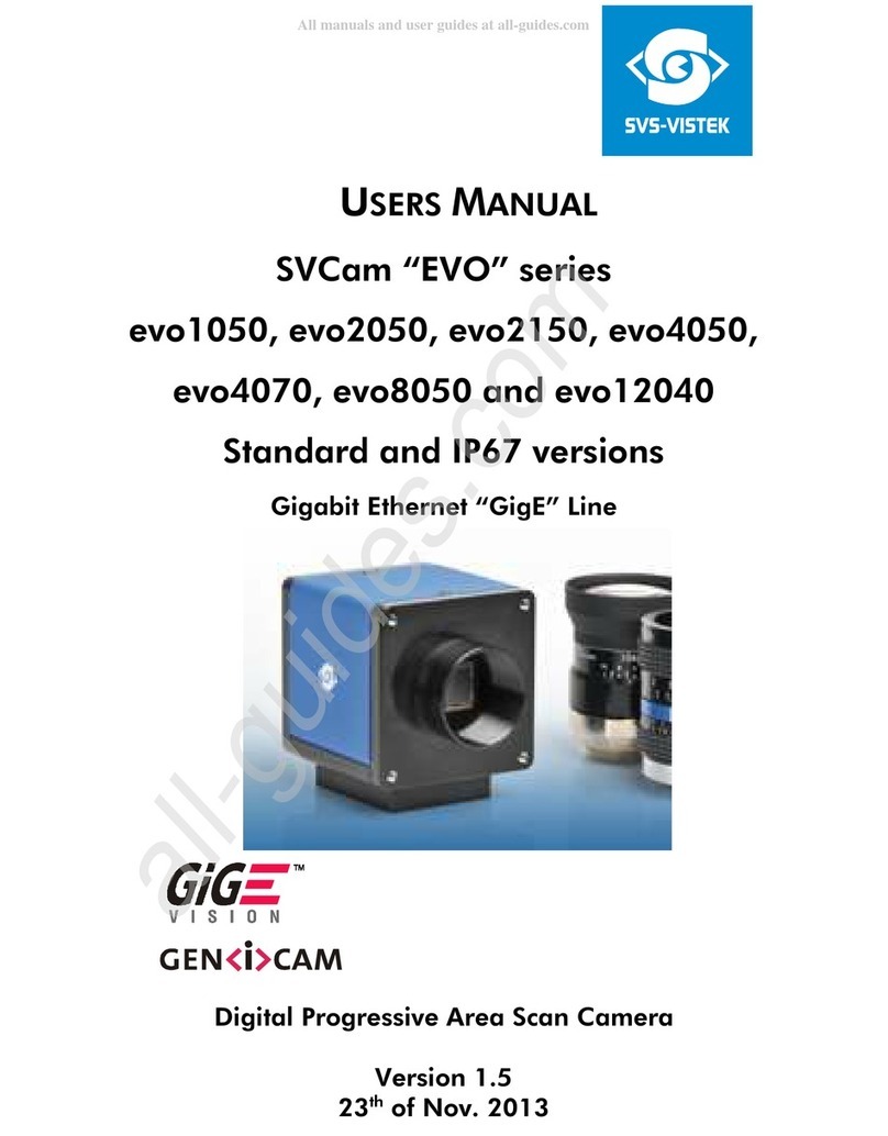 SVS-Vistek GiGe EVO Series user manual