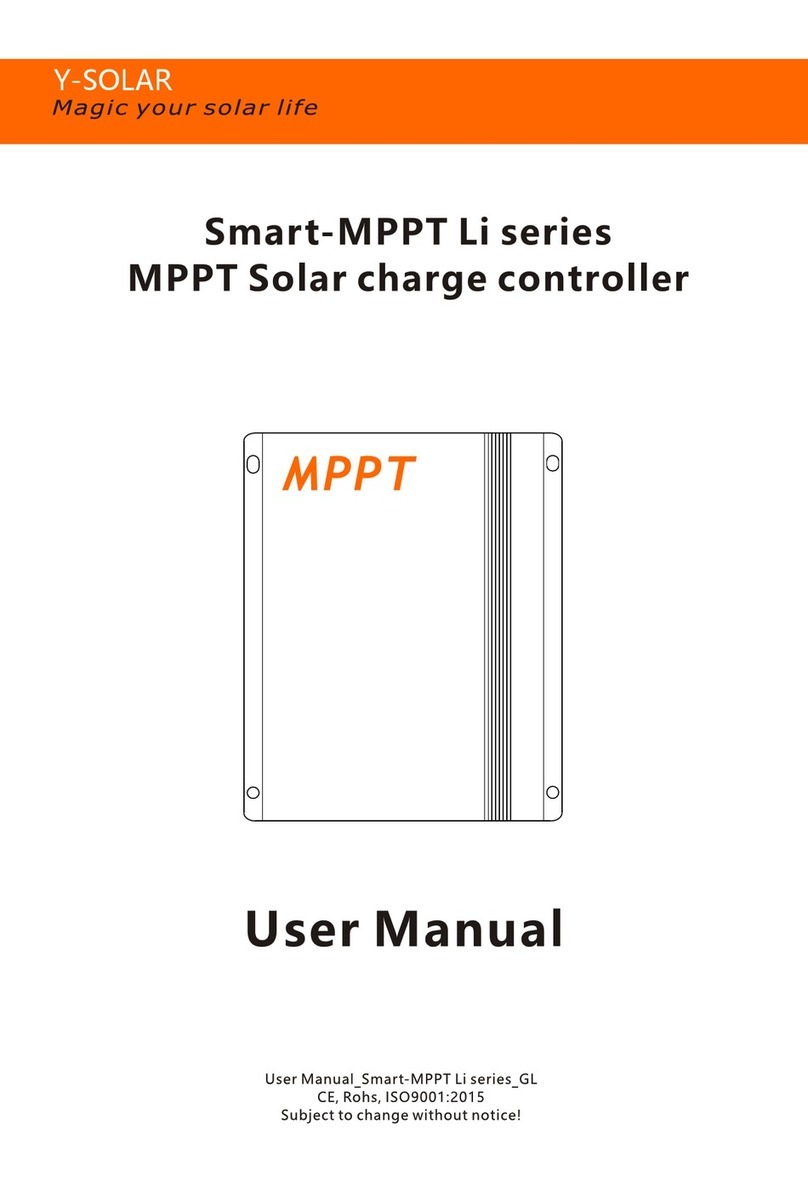 Y-Solar Smart-MPPT Li Series user manual