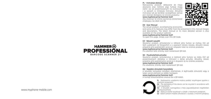 Hammer PROFESSIONAL BARCODE SCANNER 21 manual