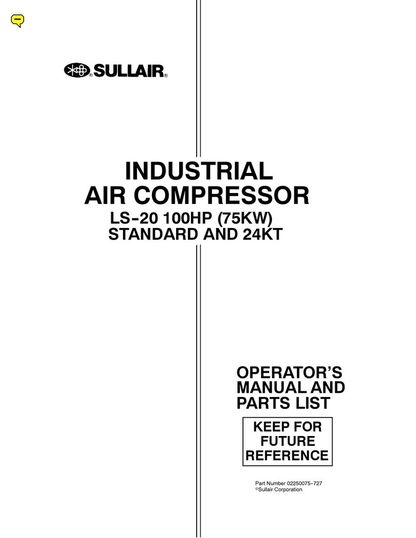 Sullair LS-20 Operator's manual and parts list