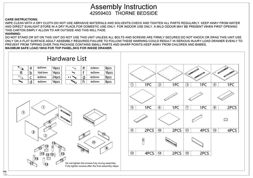 KMART THORNE 42959403 User manual