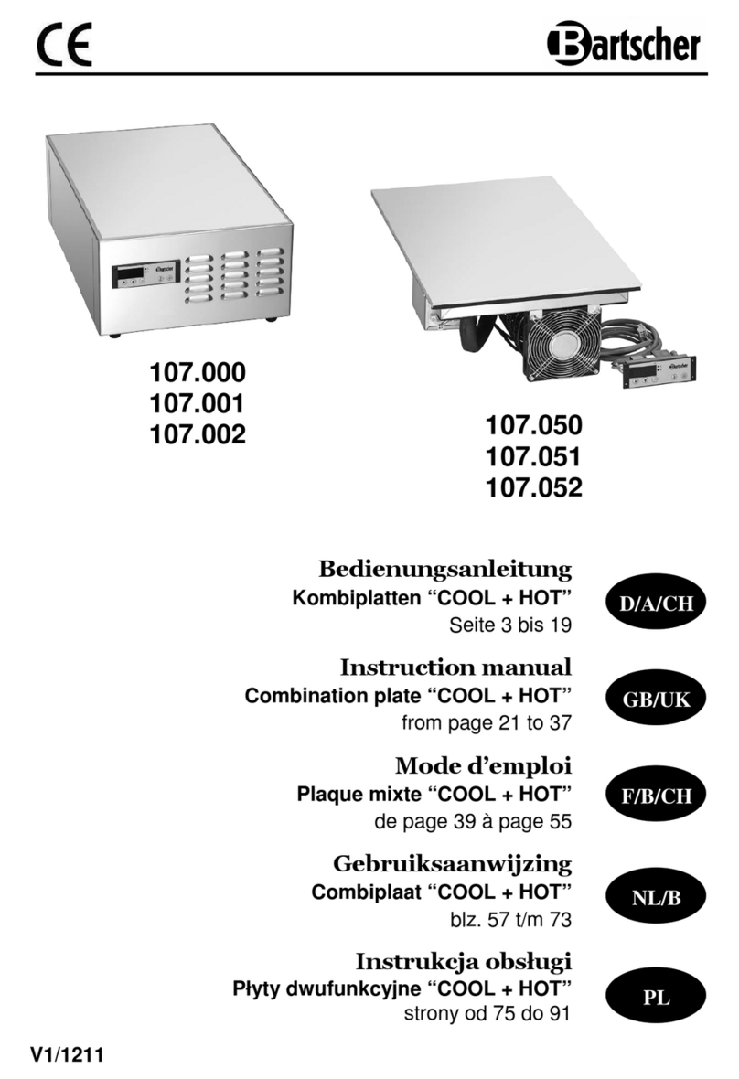 Bartscher 107.000 User manual