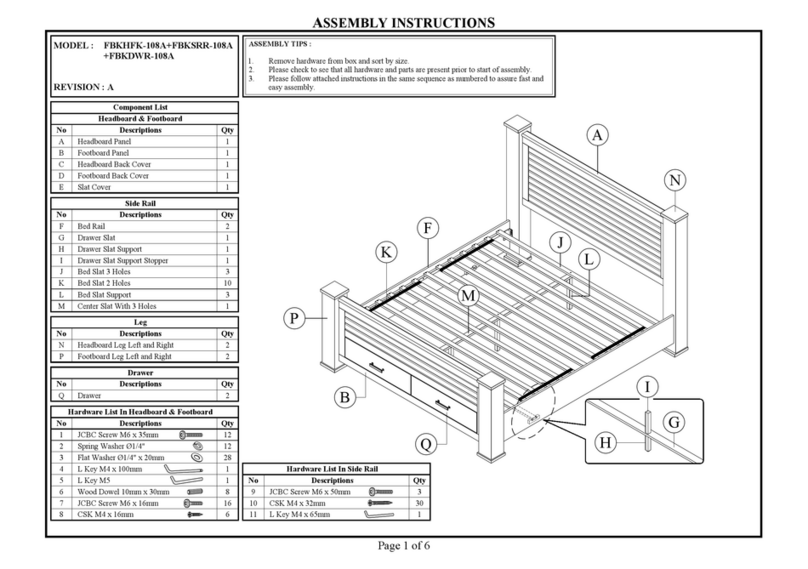 Acme Furniture FBKHFK-108A Assembly instructions Acme Furniture FBKHFK-108A Assembly instructions