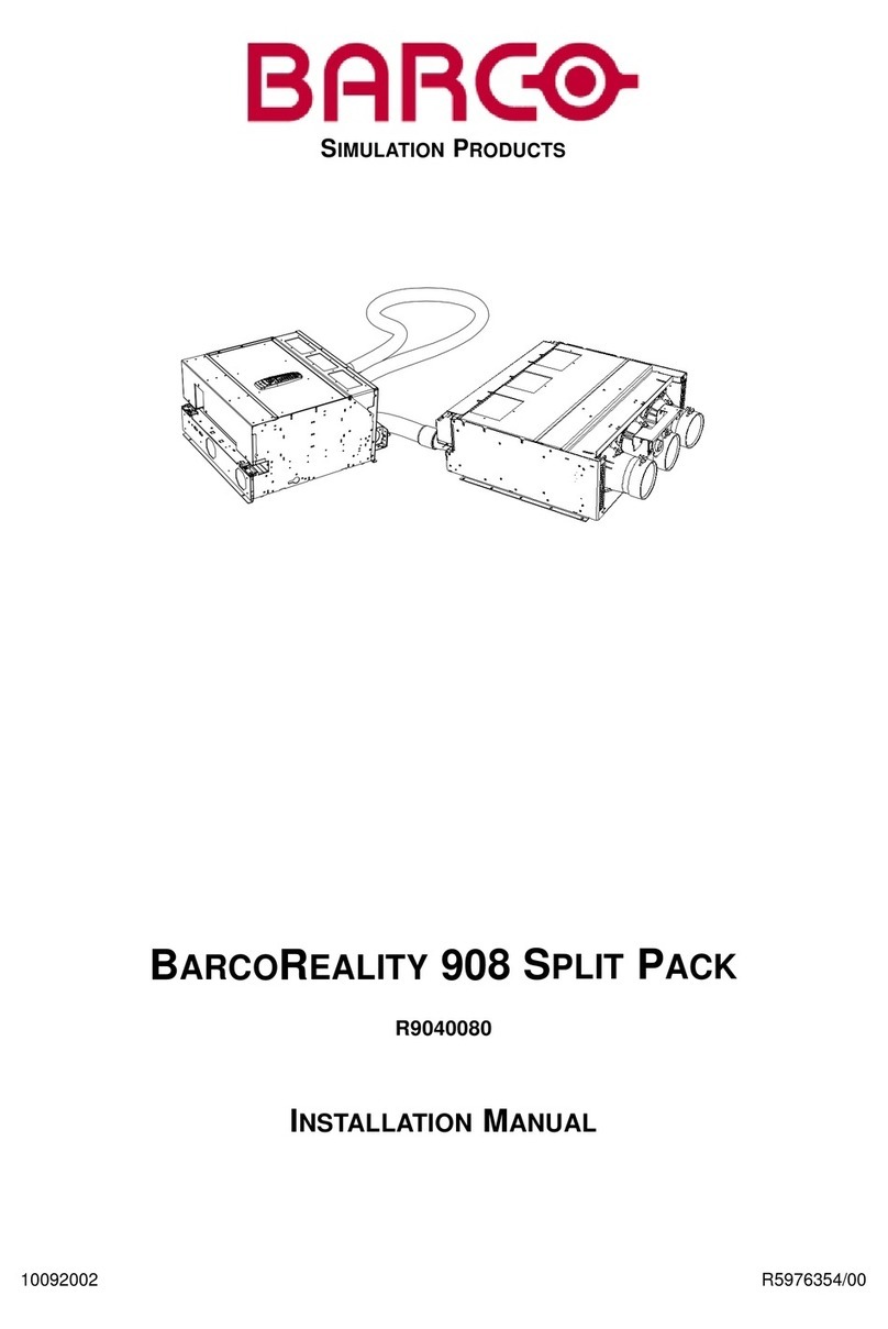 Barco BarcoReality 908 User manual