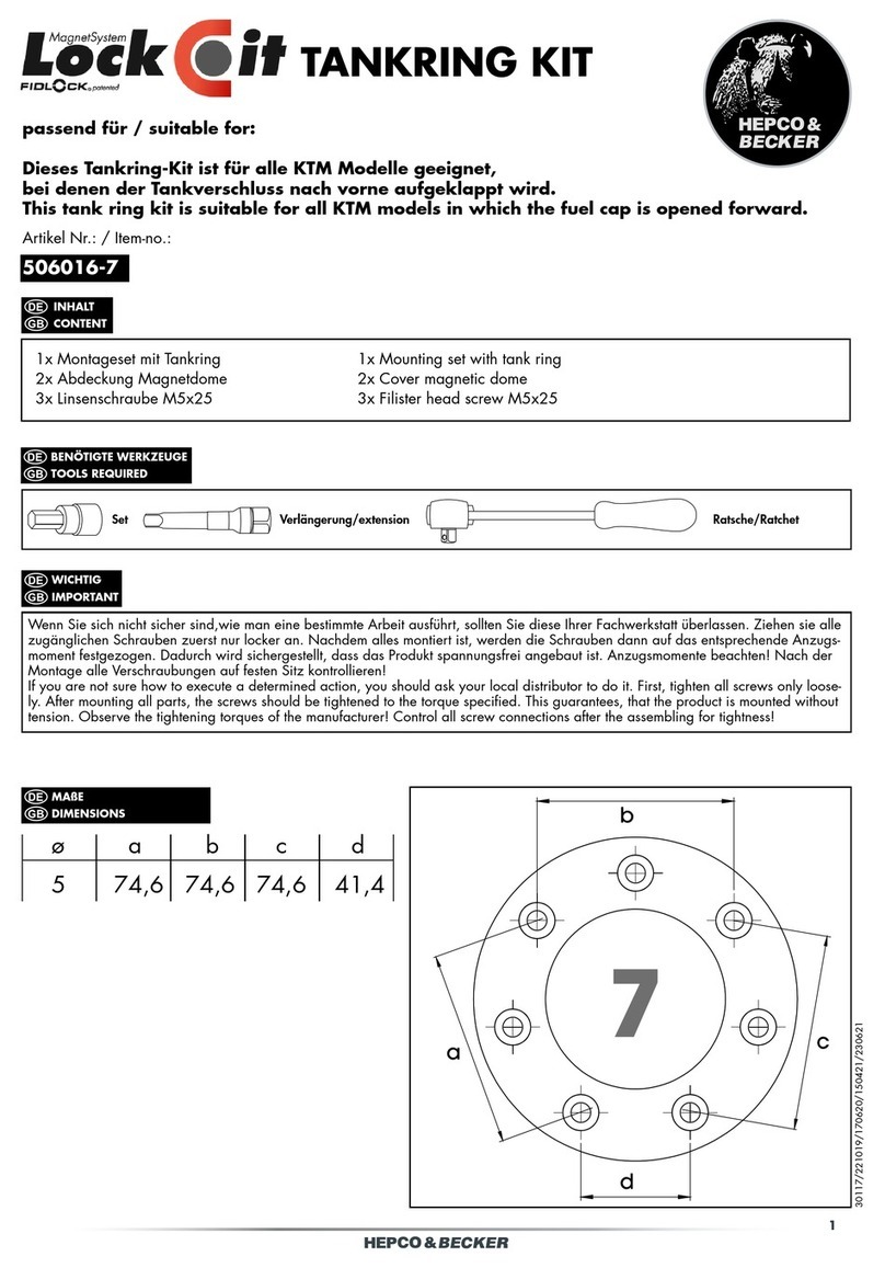hepco & becker 506016-7 quick start guide