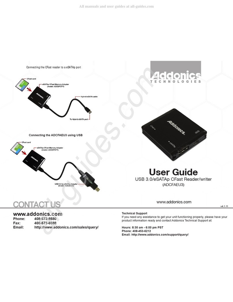 Addonics Technologies ADCTEU31 user guide
