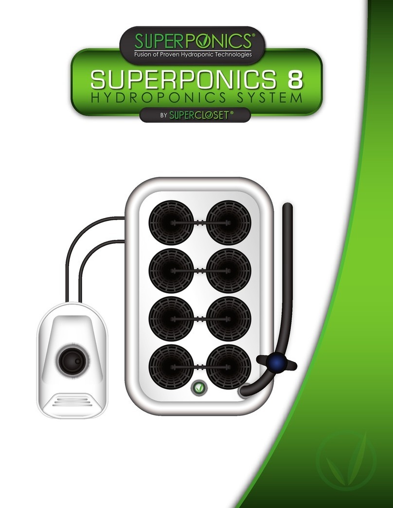 SuperCloset SuperPonics 8 manual