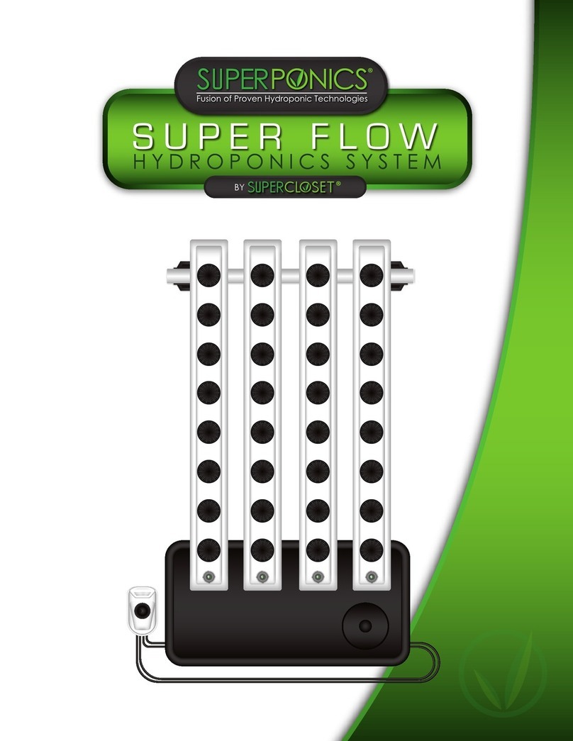SuperCloset SuperPonics Super Flow manual