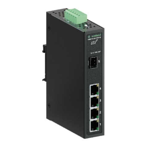 Wieland wienet UMS 5-C-4G-1SFP-W Installation instruction