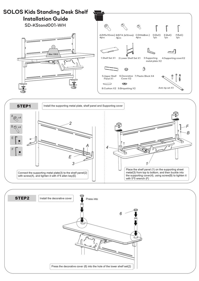 Solos SD-KStand001-WH installation guide