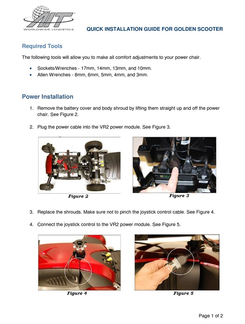 AIT GOLDEN SCOOTER Quick installation guide