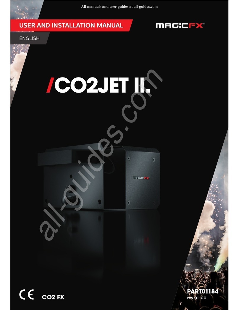 Magicfx CO2 Jet Operating manual
