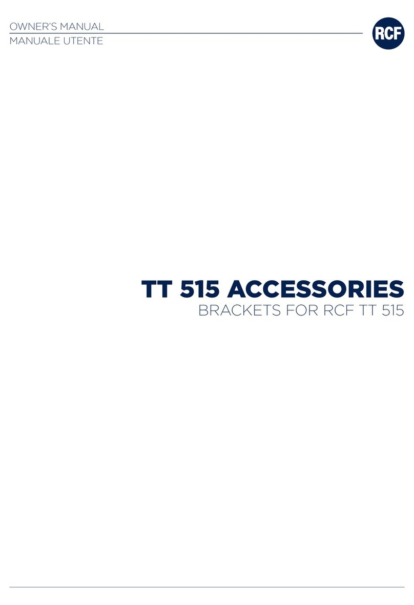 RCF H-BR TT 515 owner's manual
