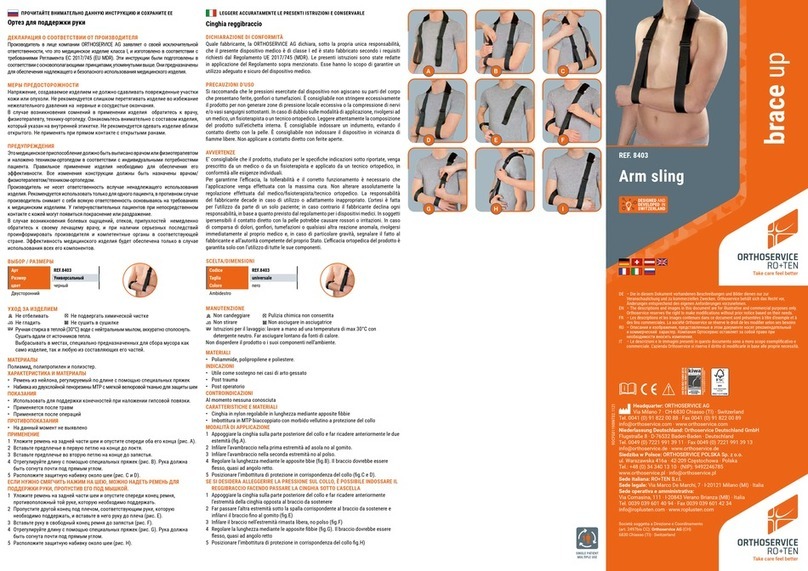ORTHOSERVICE RO+TEN 8403 quick start guide