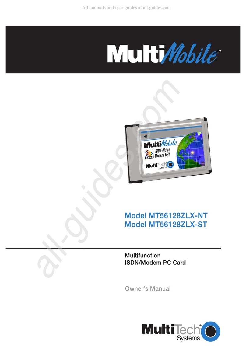 Multitech MultiMobile MT56128ZLX-NT owner's manual