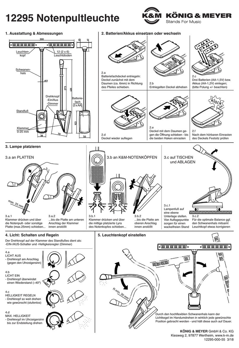 Konig & Meyer 12295 quick start guide