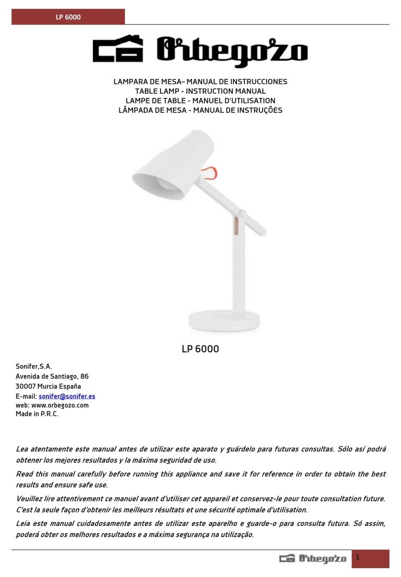 Orbegozo LP 6000 instruction manual