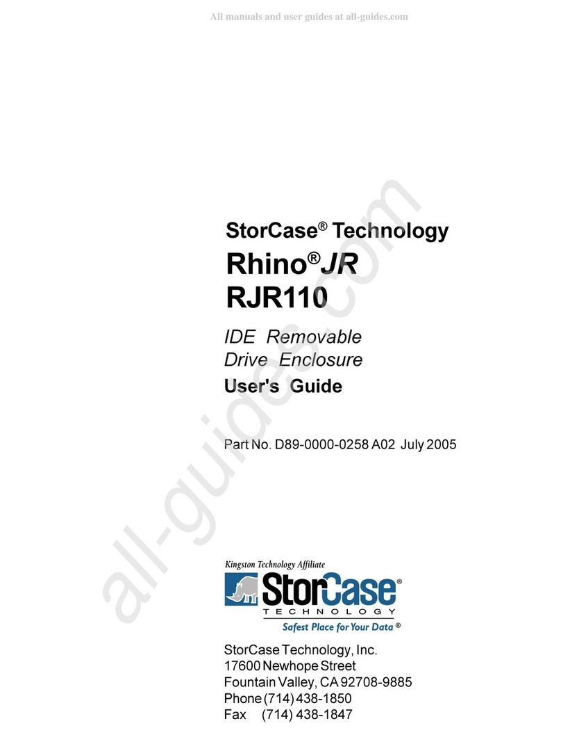 Kingston Technology StorCase Technology Rhino JR RJR110 User manual