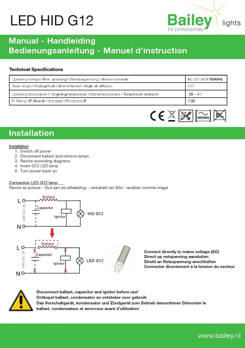 Bailey LED HID G12 manual