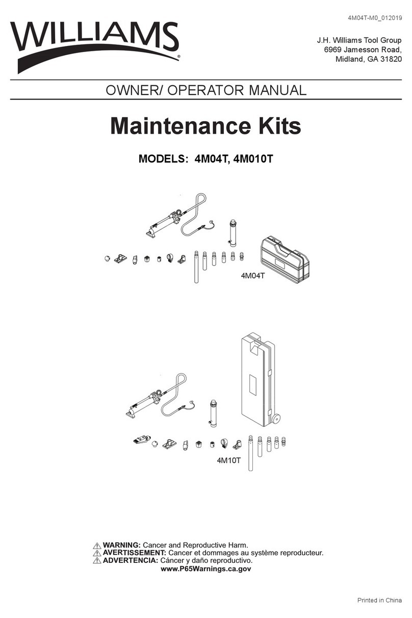 Williams 4M04T Owner's/operator's manual