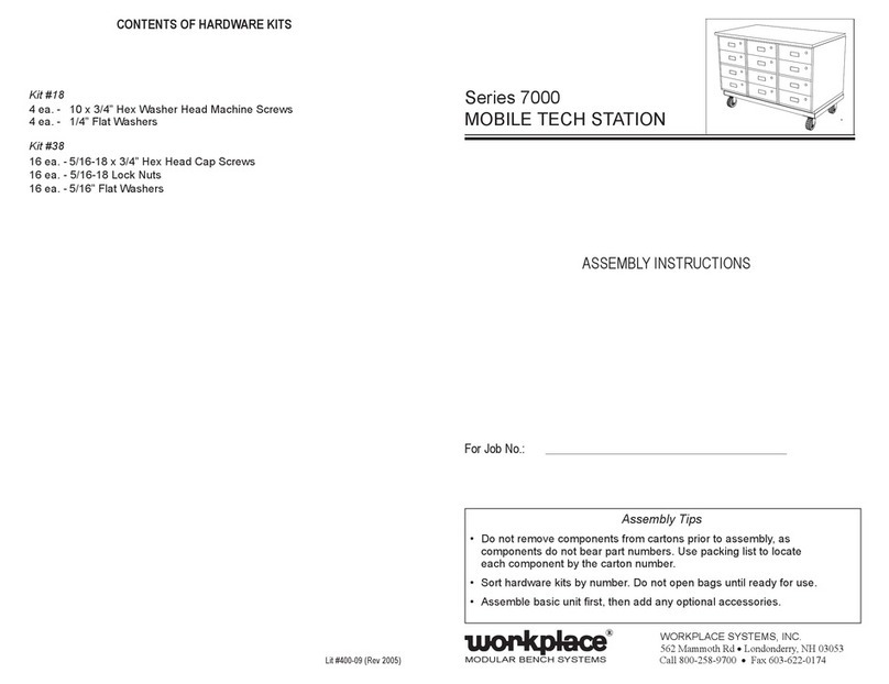 Workplace Products 7000 Series Assembly instructions