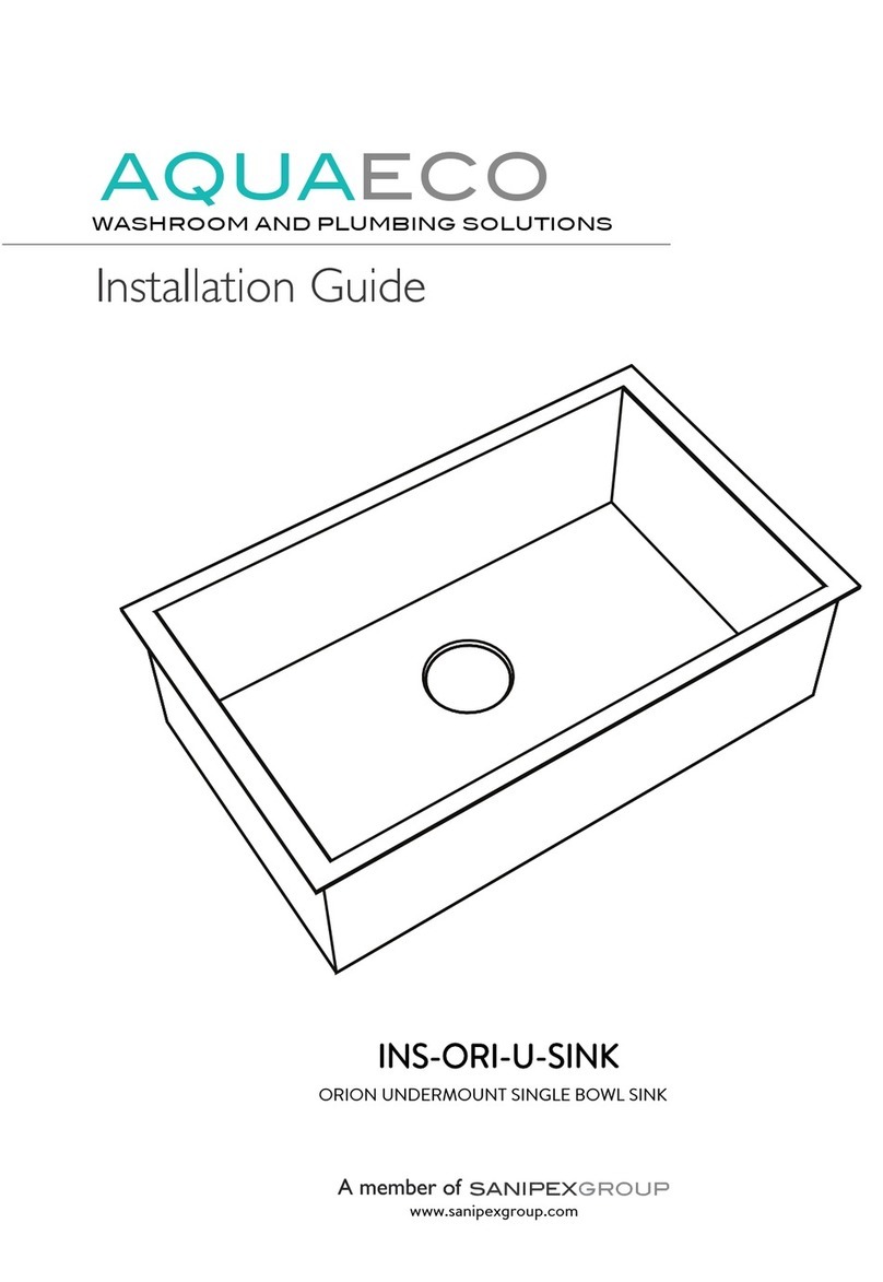 Sanipex AQUAECO INS-ORI-U-SINK User manual