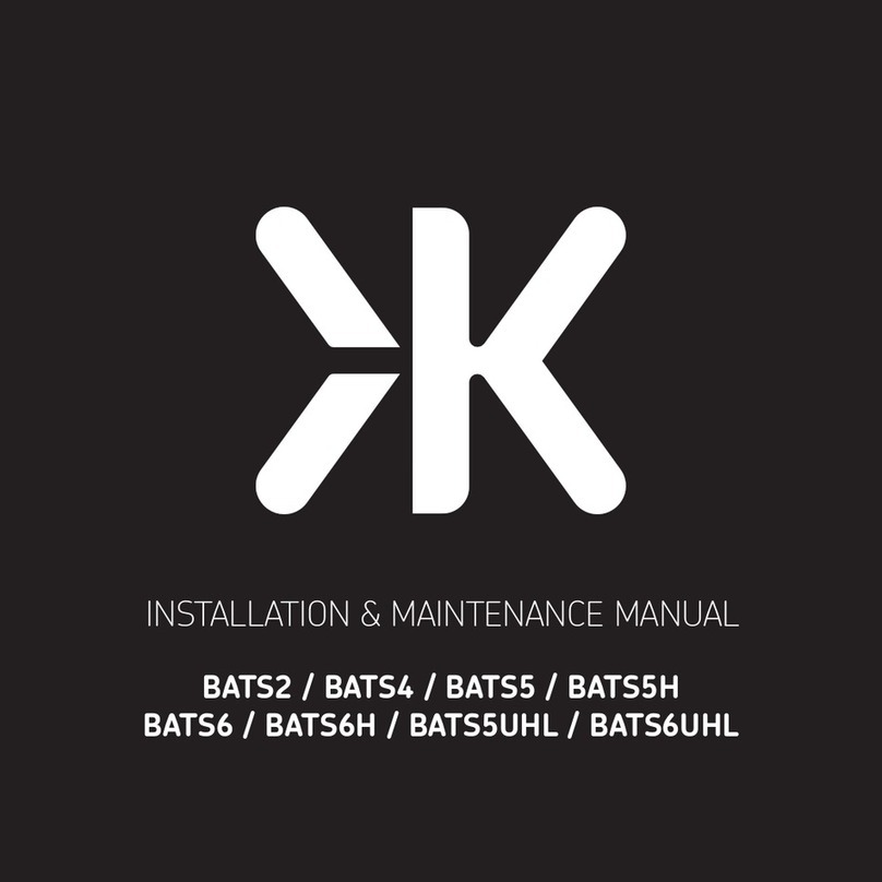 ML Accessories BATS2 Installation & maintenance manual