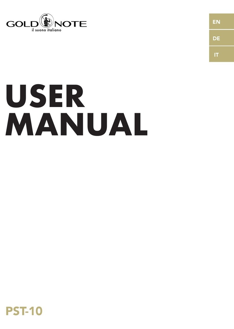 Gold Note PST-10 User manual