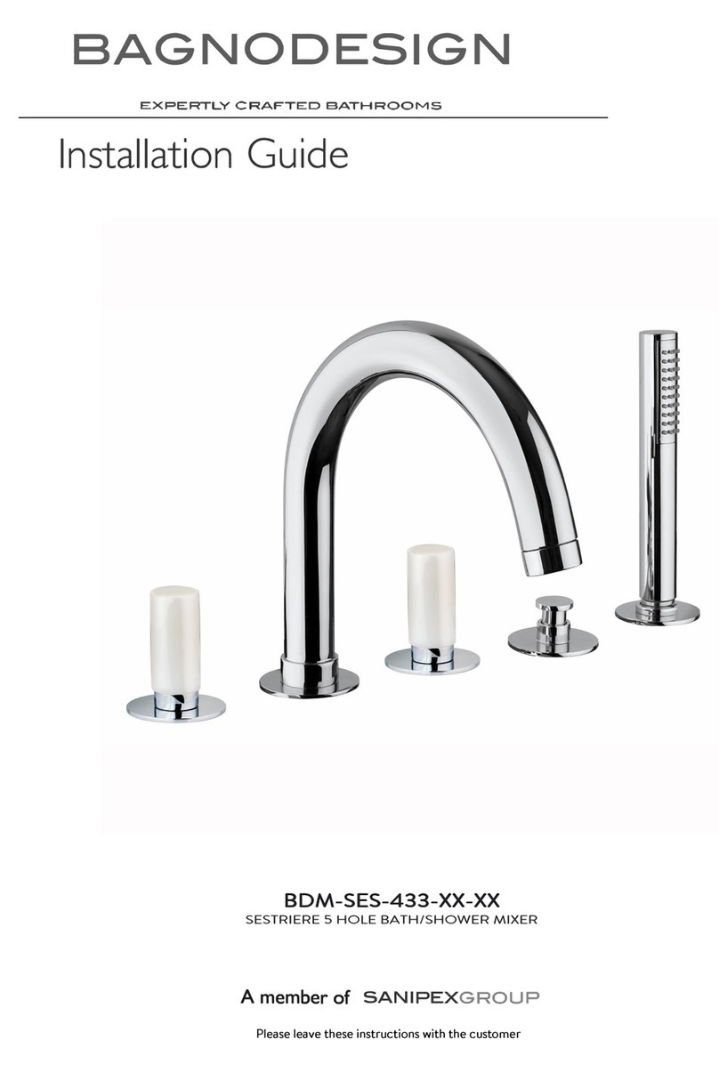Sanipex BAGNODESIGN BDM-SES-433-XX-XX User manual Sanipex BAGNODESIGN BDM-SES-433-XX-XX User manual