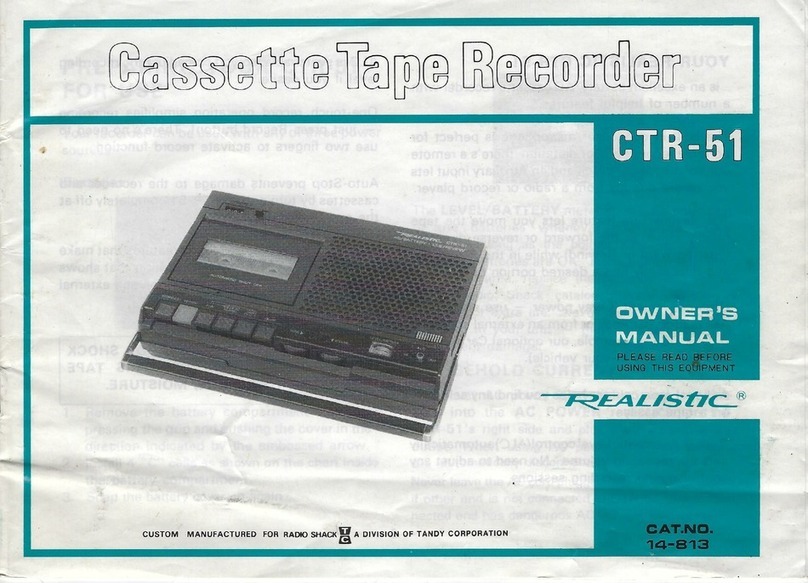 Realistic CTR-51 User manual