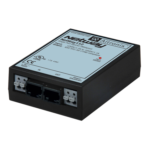 Altronix NetWay112 Series User manual
