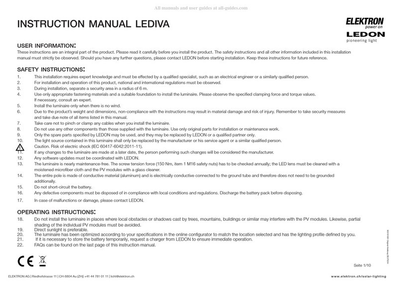 Ledon Elektron LEDIVA instruction manual