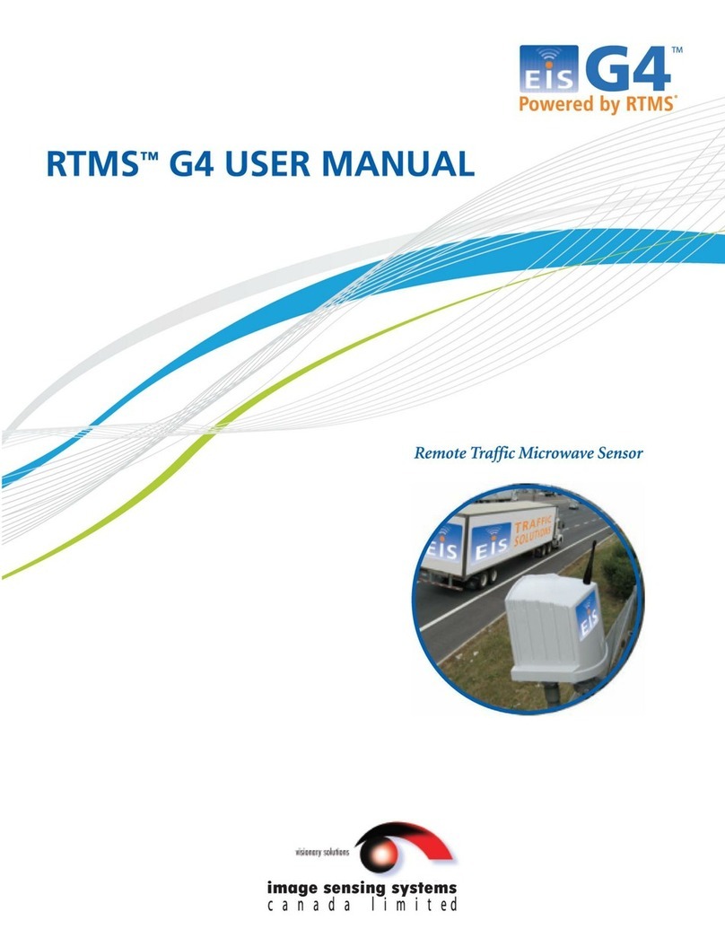 Image Sensing Systems RTMS G4 User manual