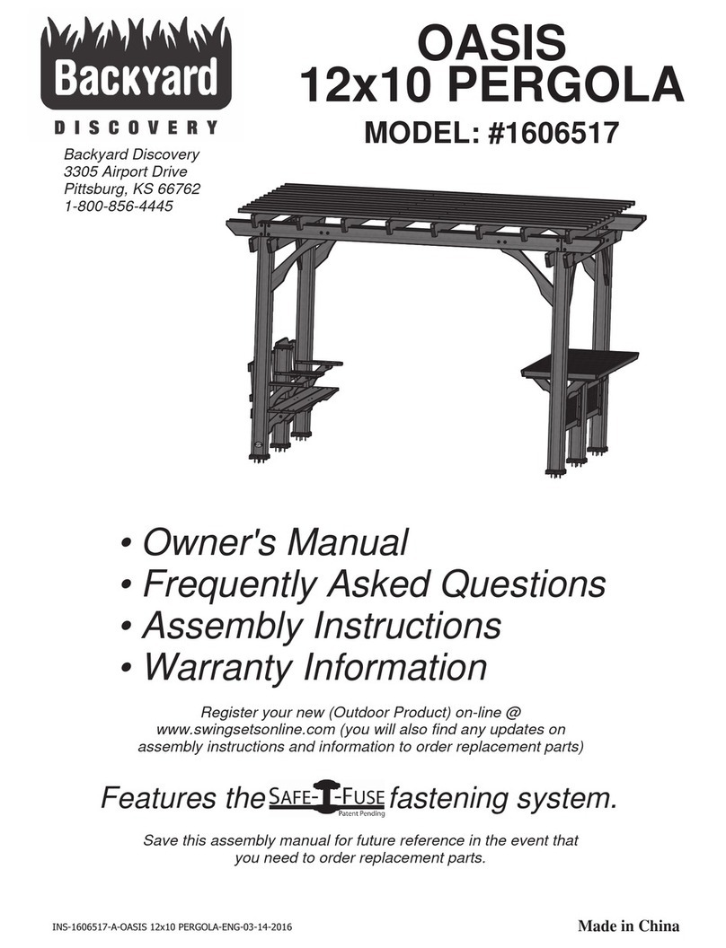 Backyard Discovery OASIS 1606517 owner's manual