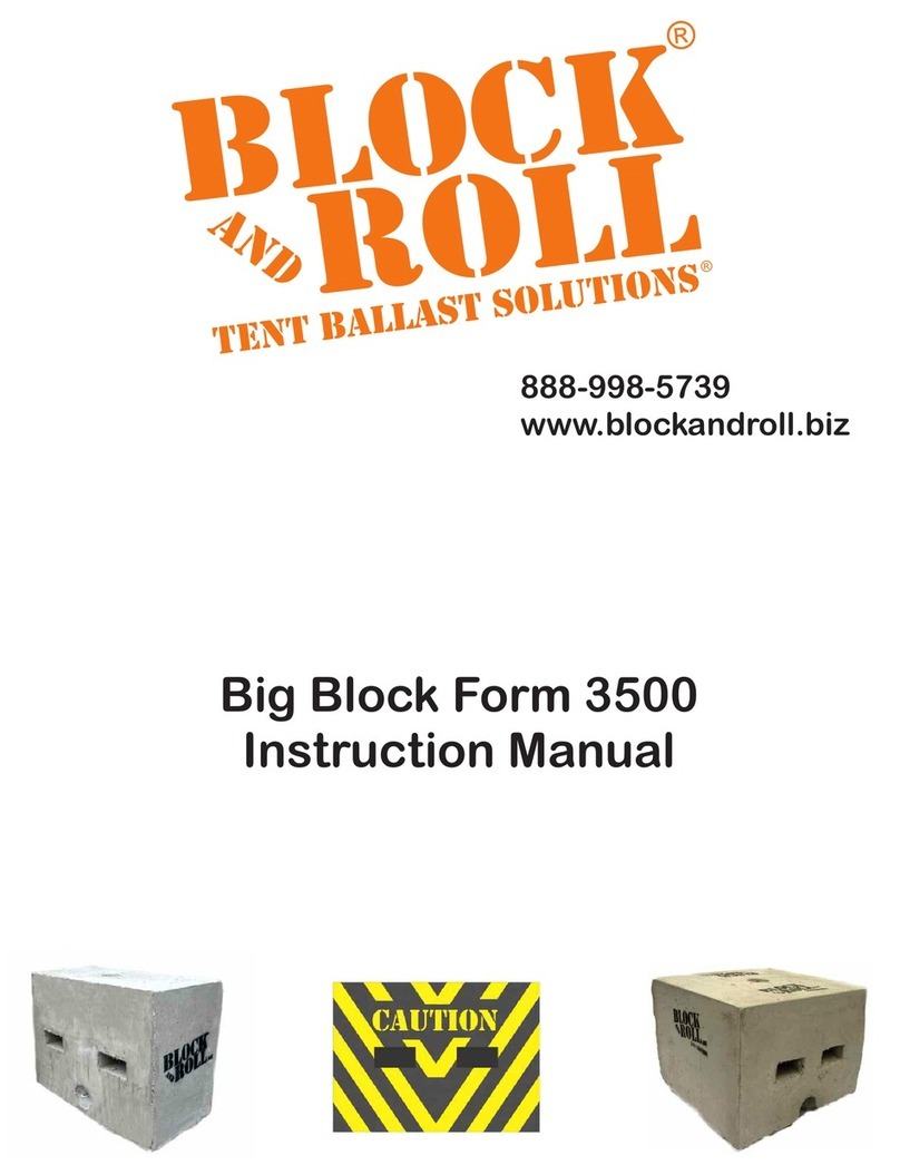 BLOCK AND ROLL Big Block Form 3500 instruction manual