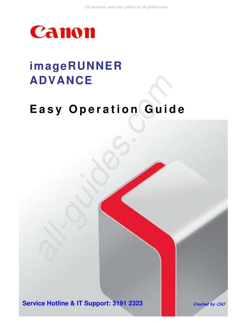 Canon imageRUNNER ADVANCE Product information sheet