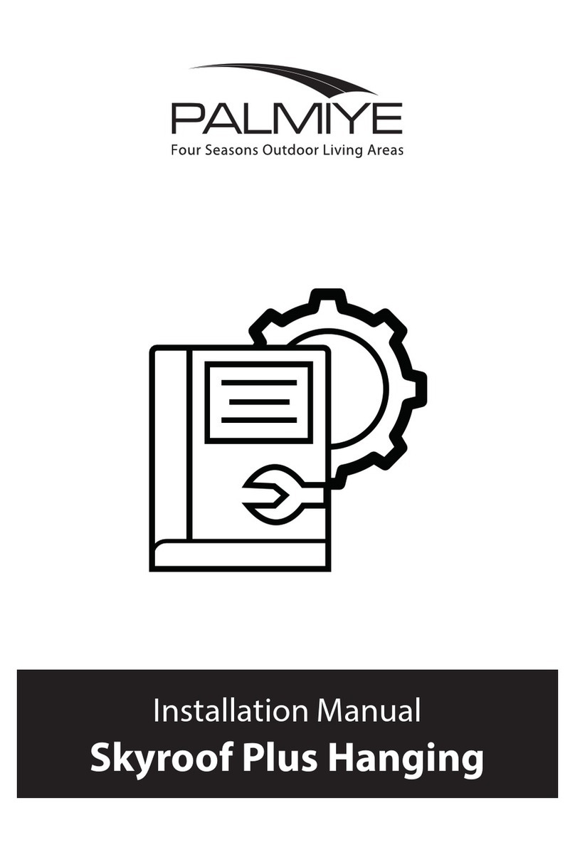 palmiye Skyroof Plus Hanging installation manual