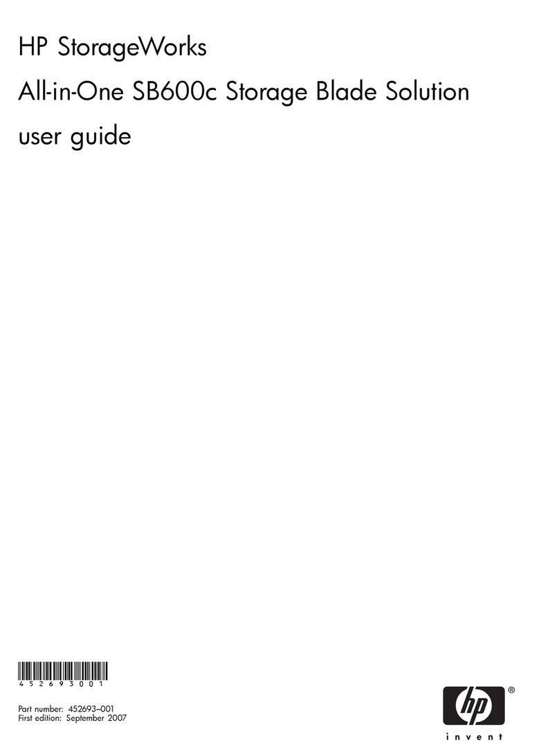 HP StorageWorks All-in-One SB600c - Storage... User manual