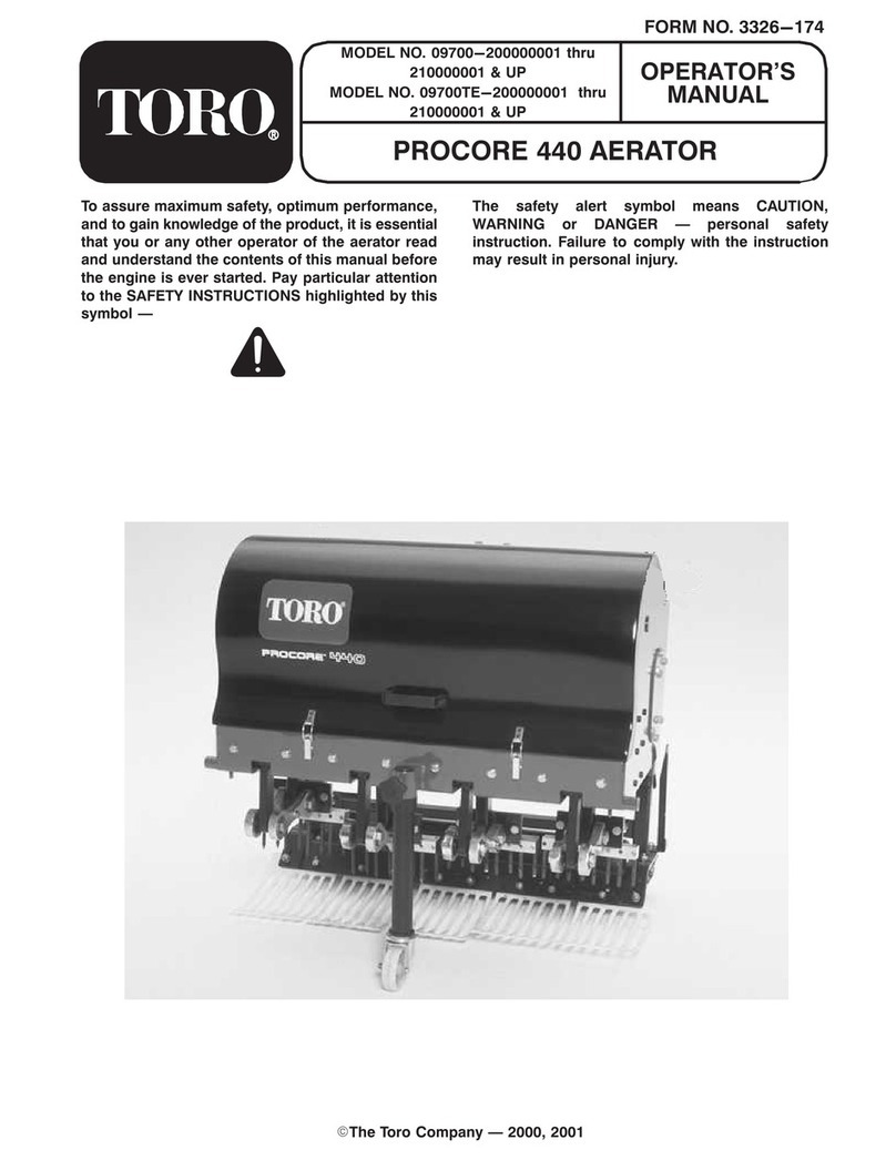 Toro PROCORE 440 Operator's manual