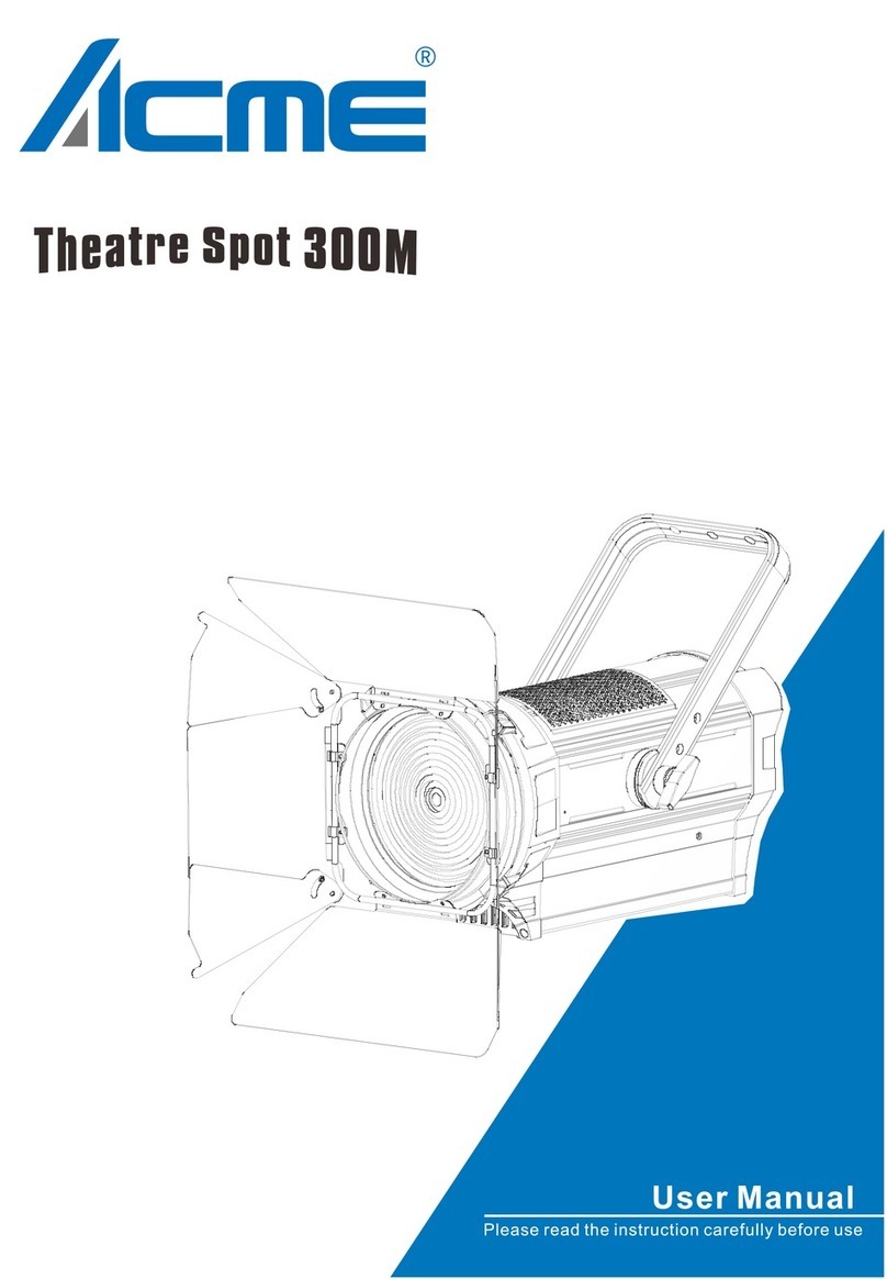 ACME Theatre Spot 150m User manual