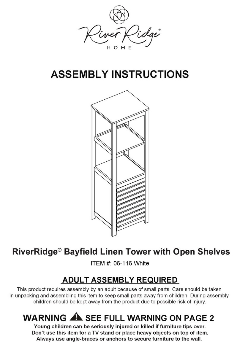 RiverRidge Bayfield 06-116 White Assembly instructions RiverRidge Bayfield 06-116 White Assembly instructions