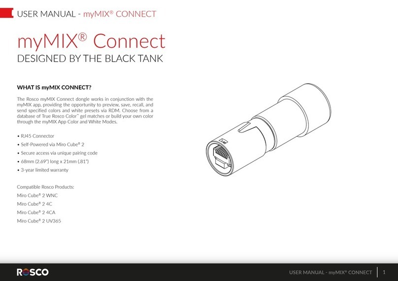 Rosco myMIX CONNECT user manual