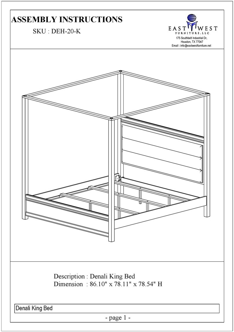 East West Furniture DEH-20-K Assembly instructions