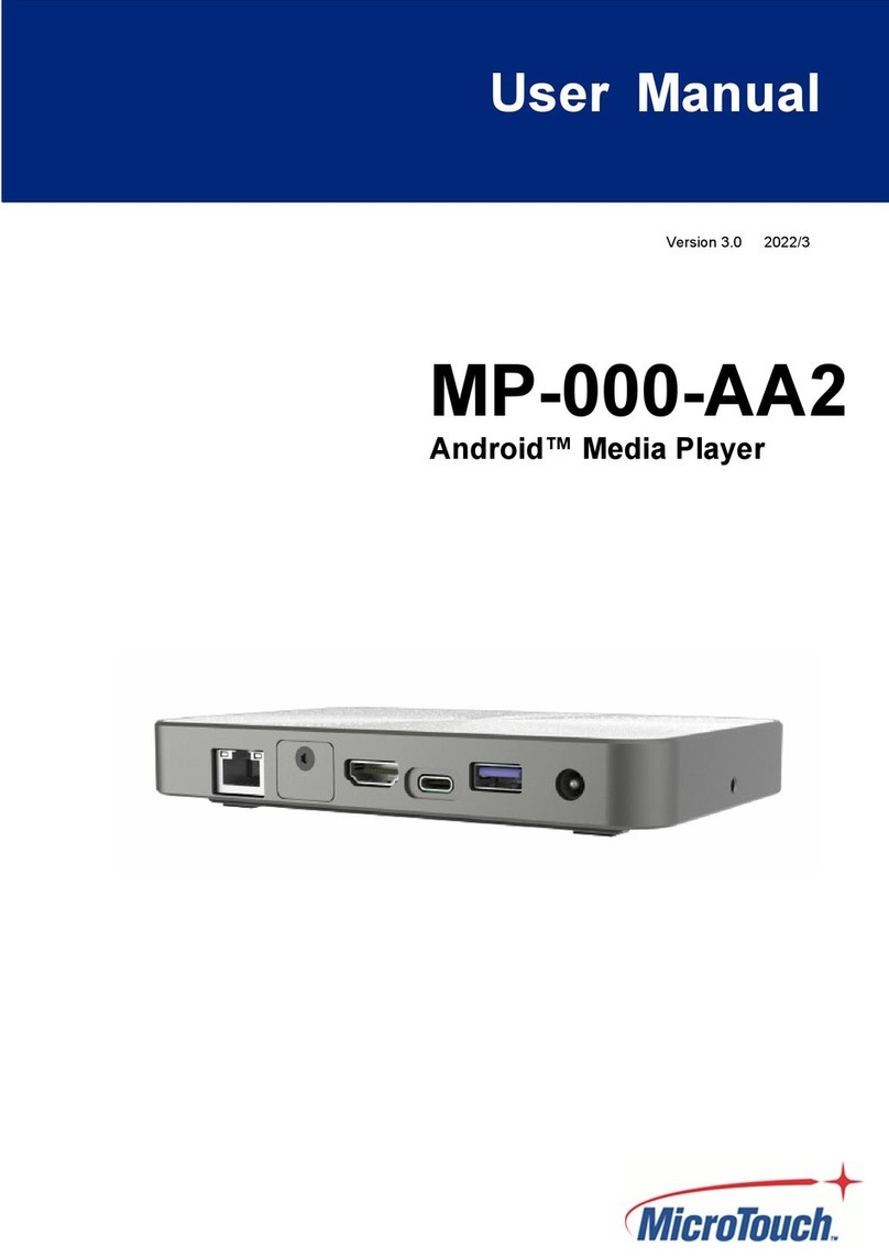 MicroTouch MP-000-AA2 user manual