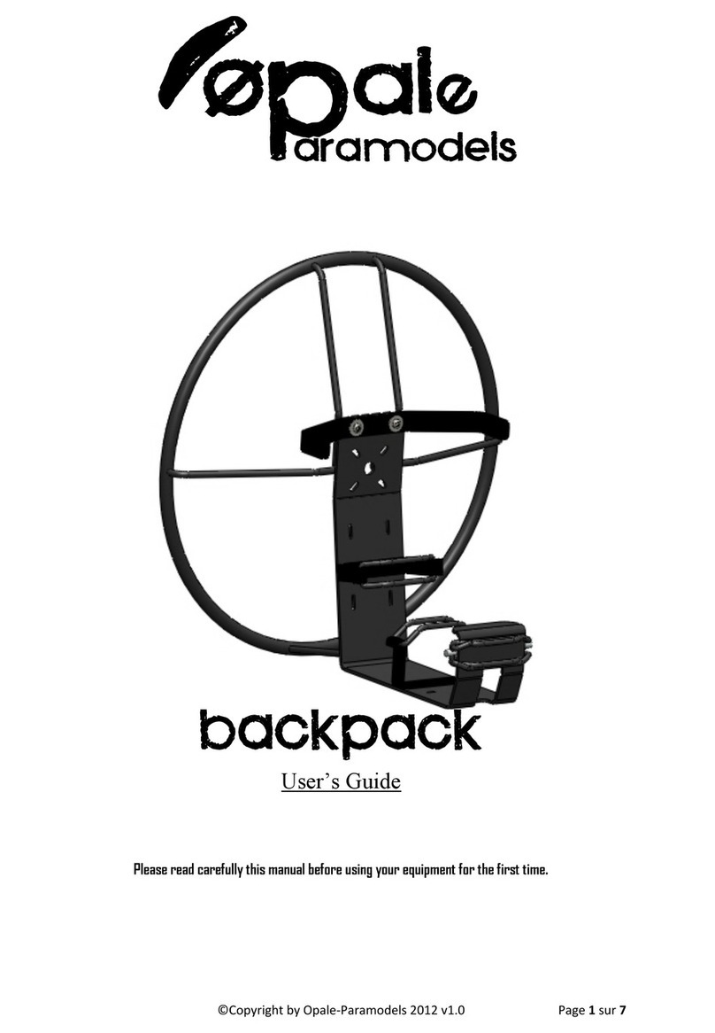 Opale-Paramodels backpack user guide